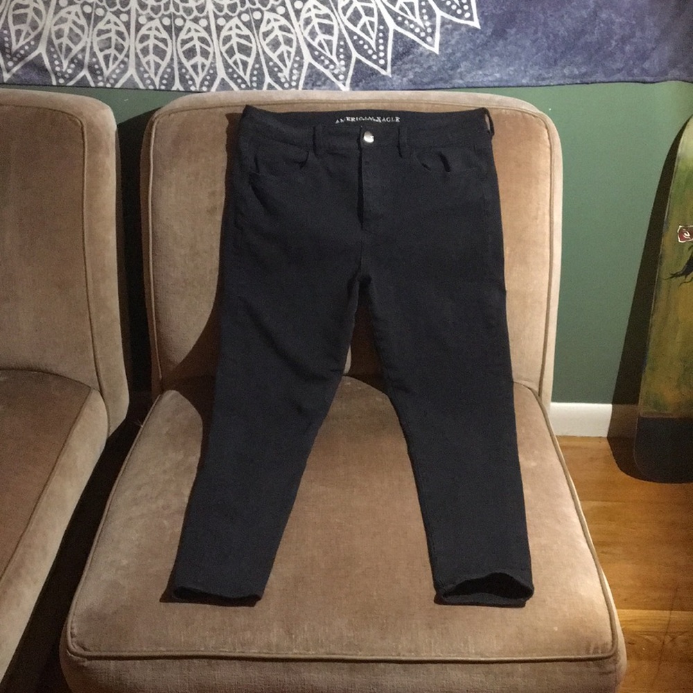 High Rise Black American Eagle Jeggings